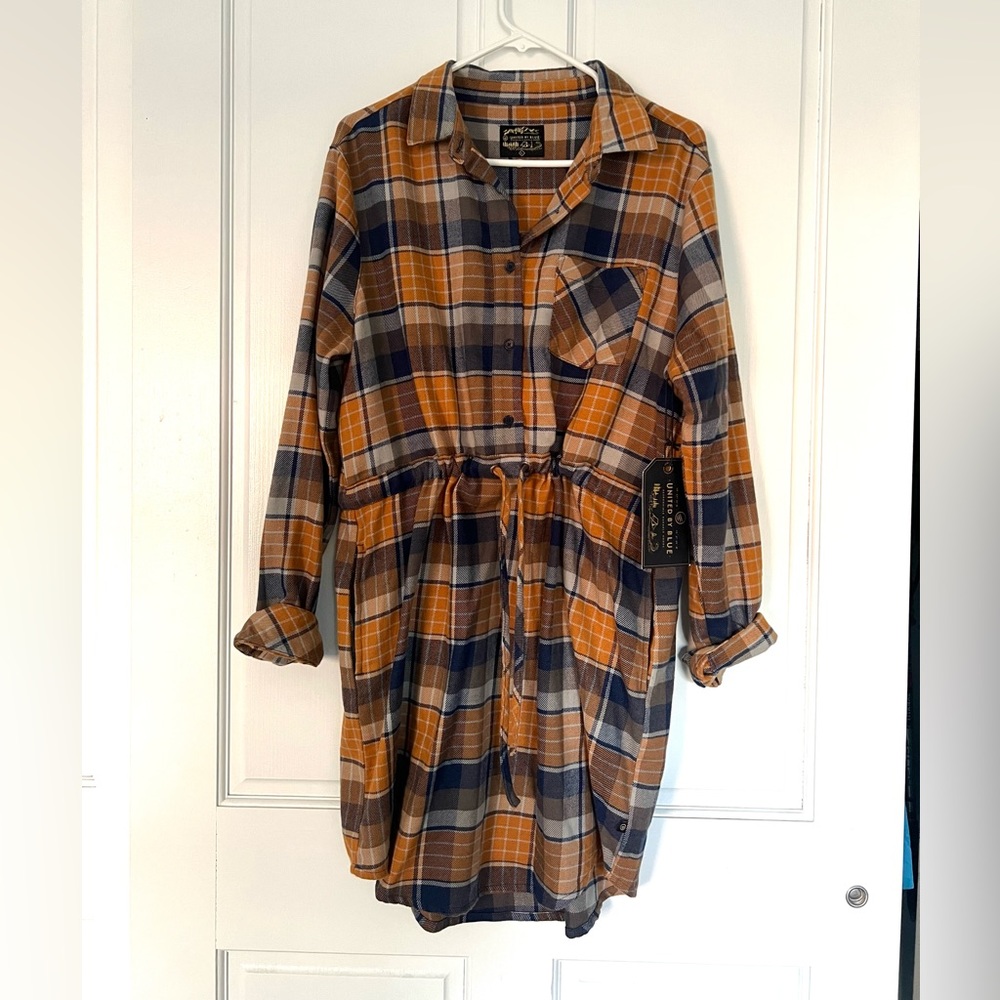 United By Blue Moraine flannel dress NWT size L